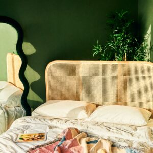 classic rattan headboard